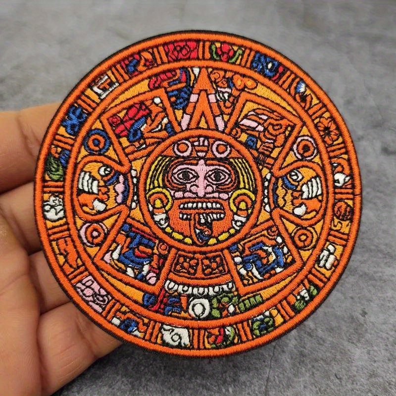 Urban Backpack Tactical - Mayan Calendar Aztec Sunstone Embroidery Patch