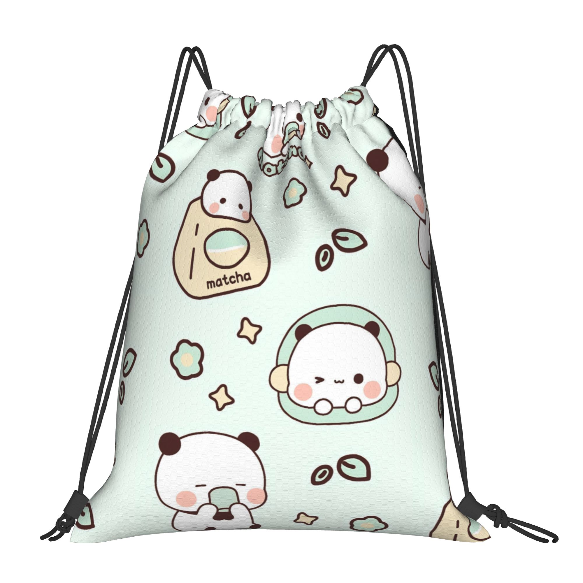 Drawstring Gym Bag - Cartoon Panda Bubu Dudu Drawstring Bags