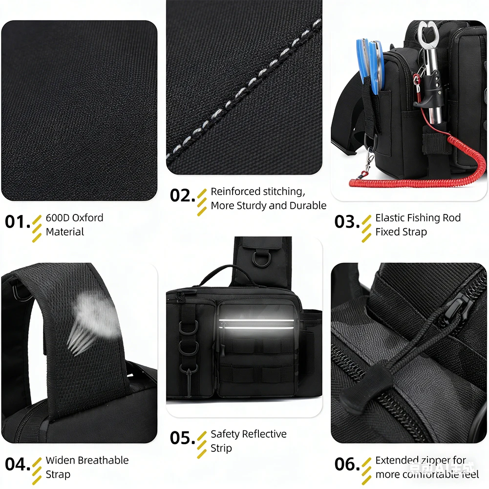 Fishing Backpack with Rod Hold - Hiking Backpack Waterproof のレビューと価格