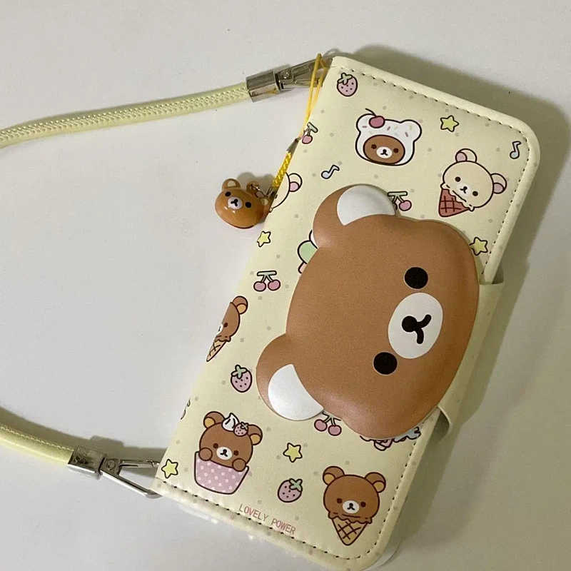 Rilakkuma Cute Cartoon Flip Le - Mini Backpack Purse のレビューと価格