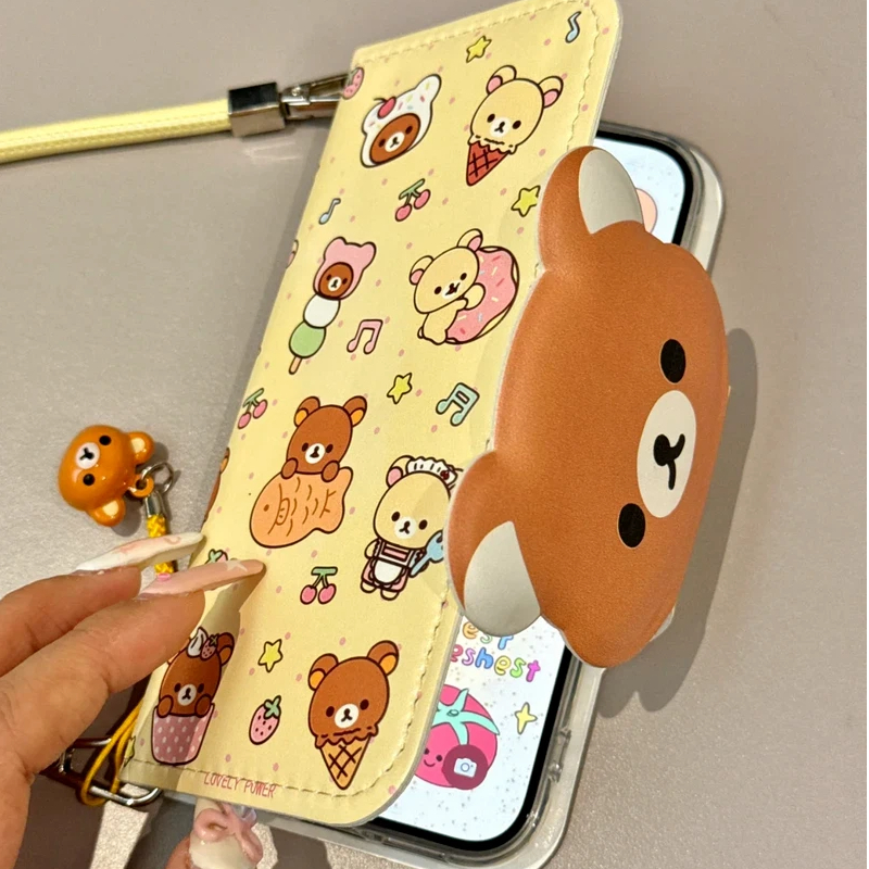 Rilakkuma Cute Cartoon Flip Le - Mini Backpack Purse のレビューと価格