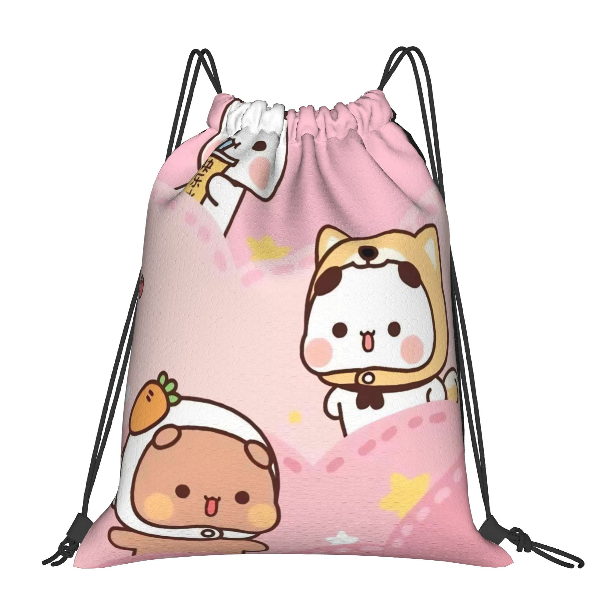 Cartoon Panda Bubu Dudu Drawst - Drawstring Gym Bag のレビューと価格