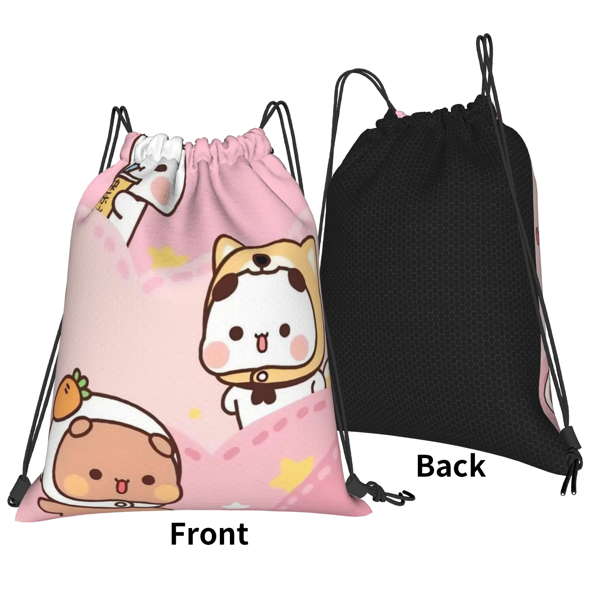 Cartoon Panda Bubu Dudu Drawst - Drawstring Gym Bag のレビューと価格