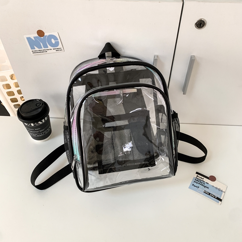 PVC Transparent Zipper Large C - Fashion Backpack Women のレビューと価格