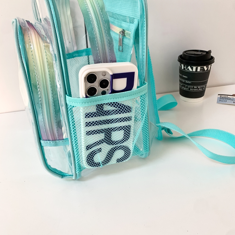 PVC Transparent Zipper Large C - Fashion Backpack Women のレビューと価格