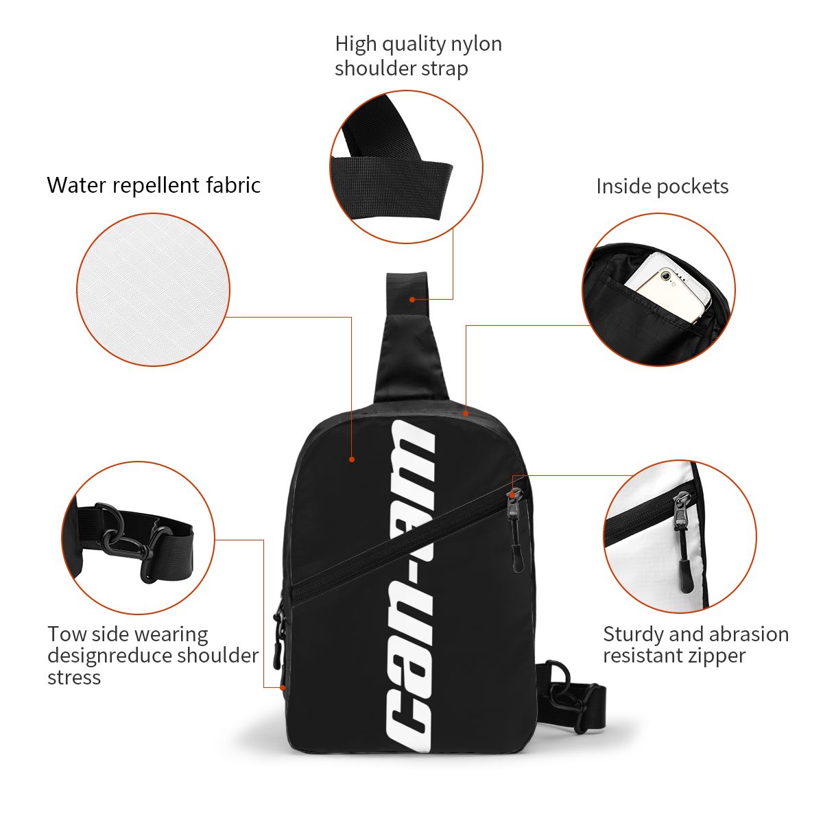 custom Motorcycle BRP Can-Am P - Sling Backpack Shoulder のレビューと価格
