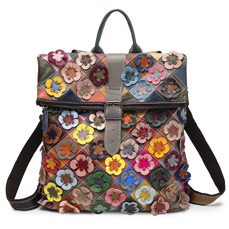 Vintage Women Genuine Leather  - Leather Backpack Vintage のレビューと価格