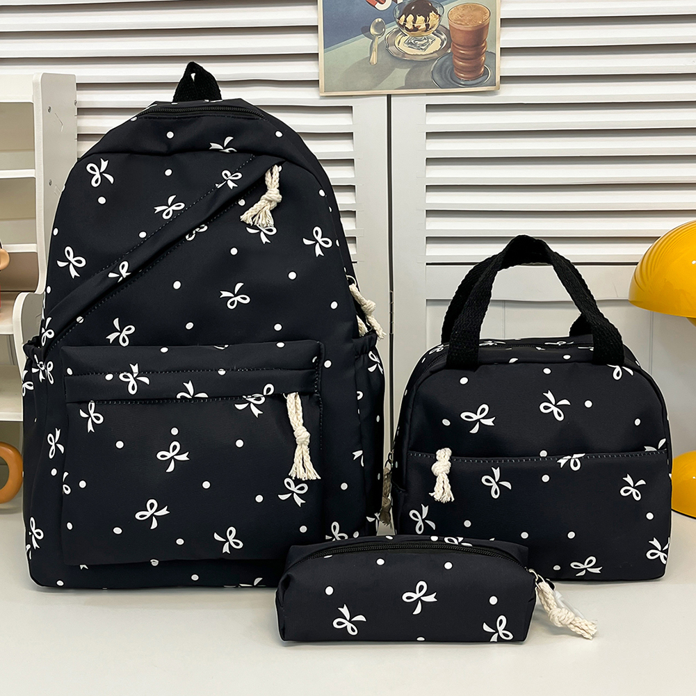 3pcs Bow Tie College School Ba - School Backpack Teen のレビューと価格