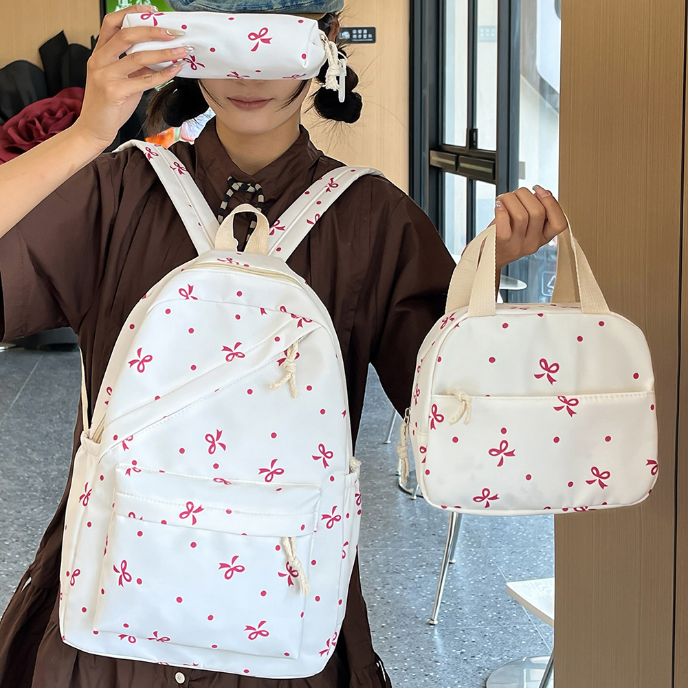 3pcs Bow Tie College School Ba - School Backpack Teen のレビューと価格