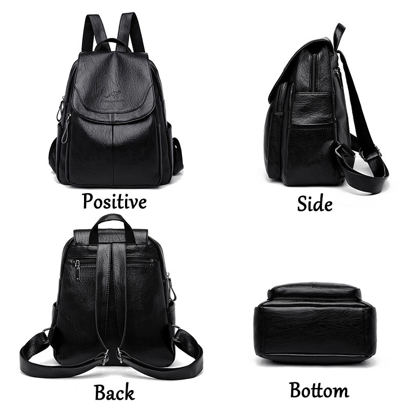 9 Color Women Soft Leather Bac - Leather Backpack Vintage のレビューと価格