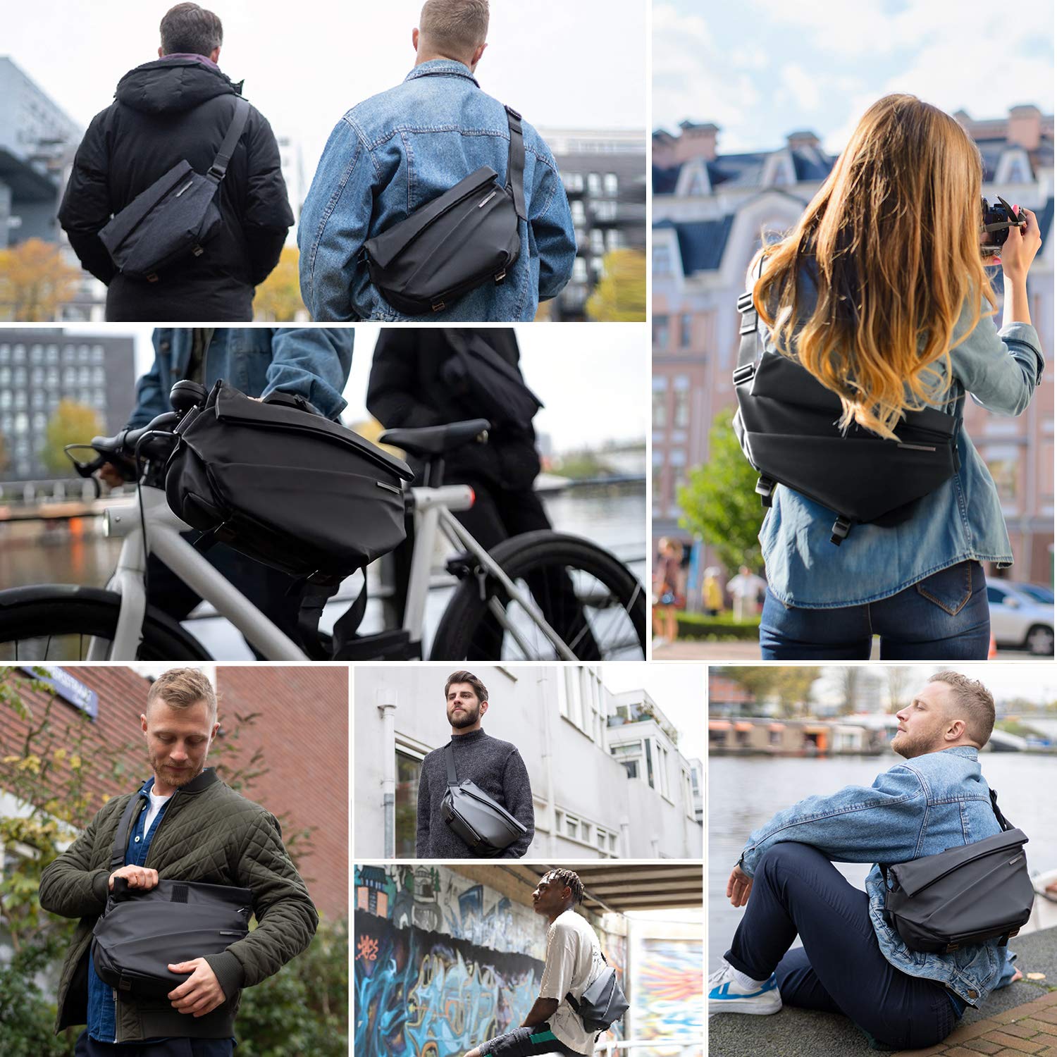 Large Anti-Theft Crossbody Bag - Sling Backpack Shoulder のレビューと価格