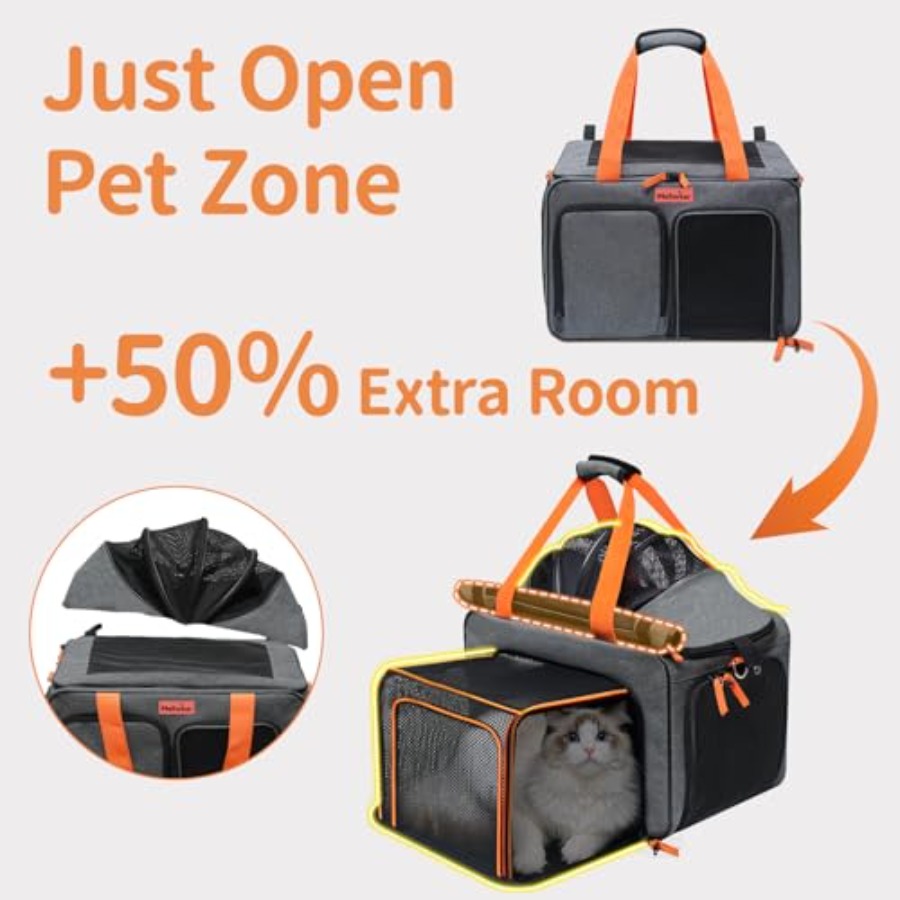 Cat Pet Carrier Soft Sided Bag - Foldable Backpack Small のレビューと価格