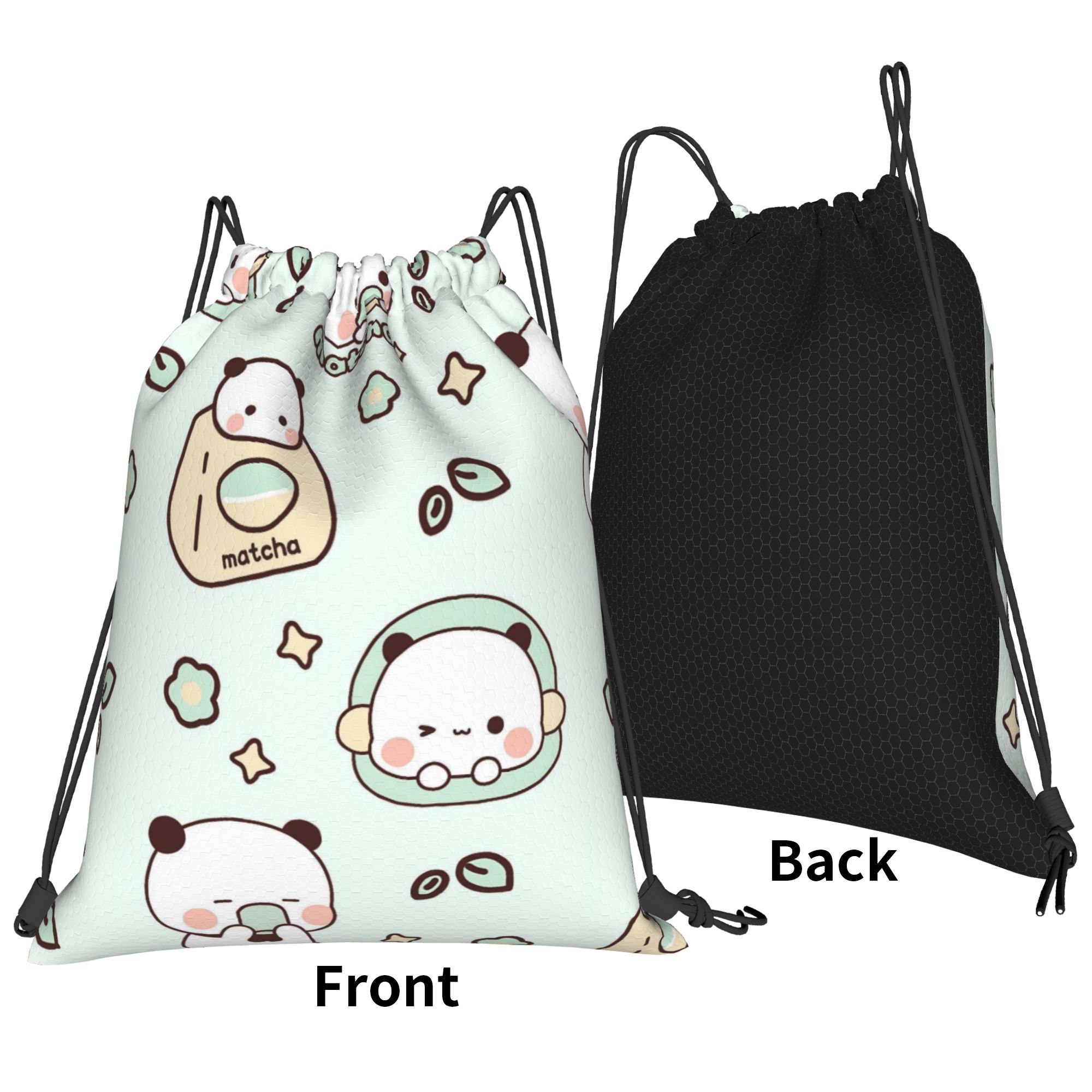 Cartoon Panda Bubu Dudu Drawst - Drawstring Gym Bag のレビューと価格