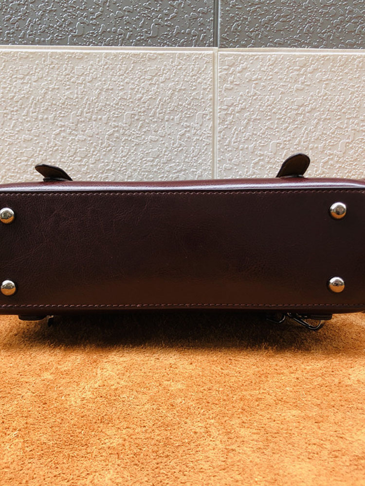 British Style Vintage Cow Spli - Leather Backpack Vintage のレビューと価格