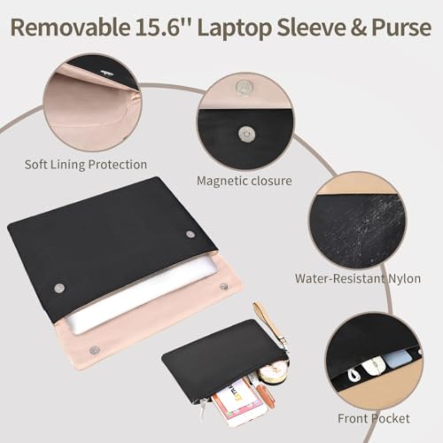 ESTARER Women's Laptop Leather - Laptop Sleeve Removable のレビューと価格