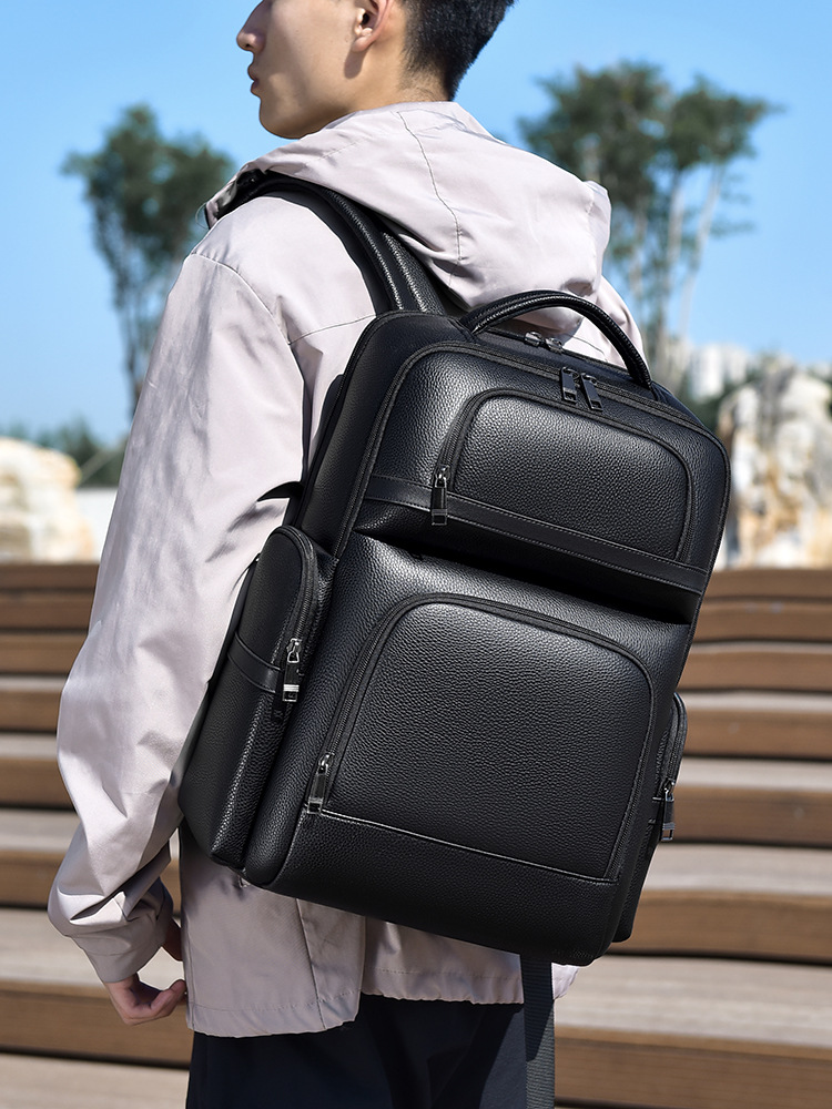 Men's Fashion Backpack PU Leat - Laptop Backpack 15.6 のレビューと価格