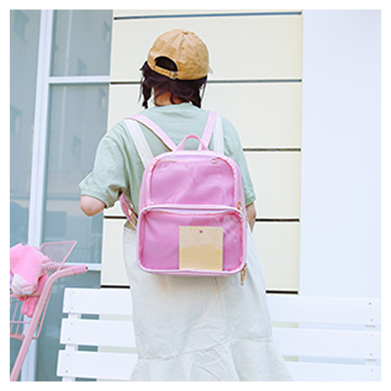 1Pcs Transparent Jelly Backpac - School Backpack Teen のレビューと価格
