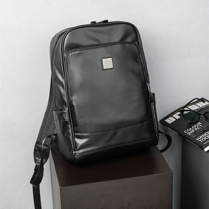 Man's PU Leather Backpack Exec - Leather Backpack Vintage のレビューと価格