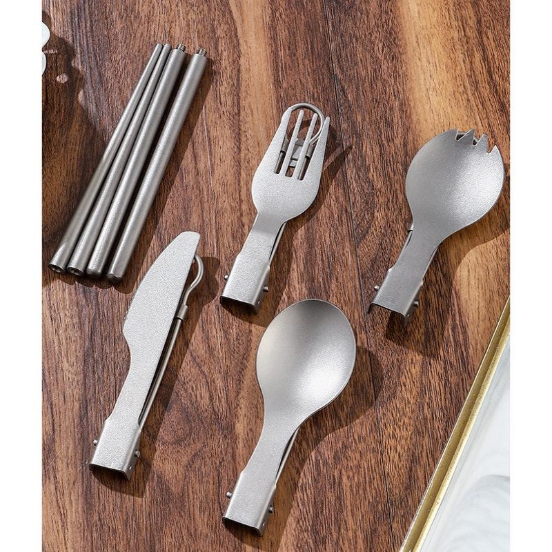 Titanium Foldable Utensil Set  - Foldable Backpack Small のレビューと価格