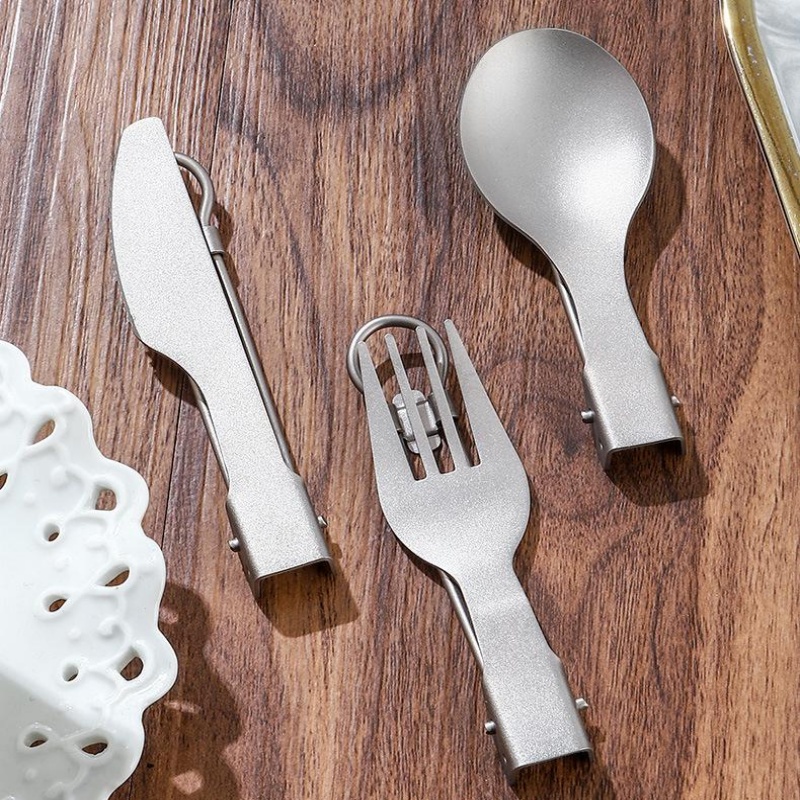 Titanium Foldable Utensil Set  - Foldable Backpack Small のレビューと価格