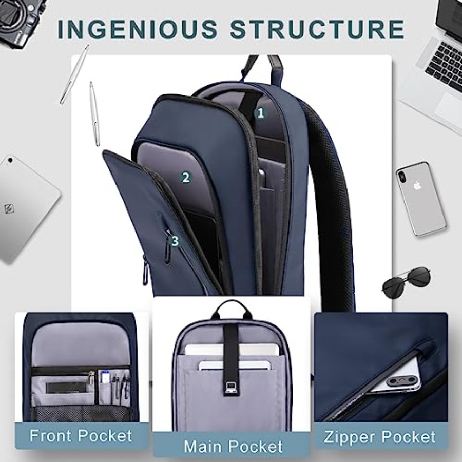 Backpack for Men Business Slim - Travel Backpack Anti Theft のレビューと価格