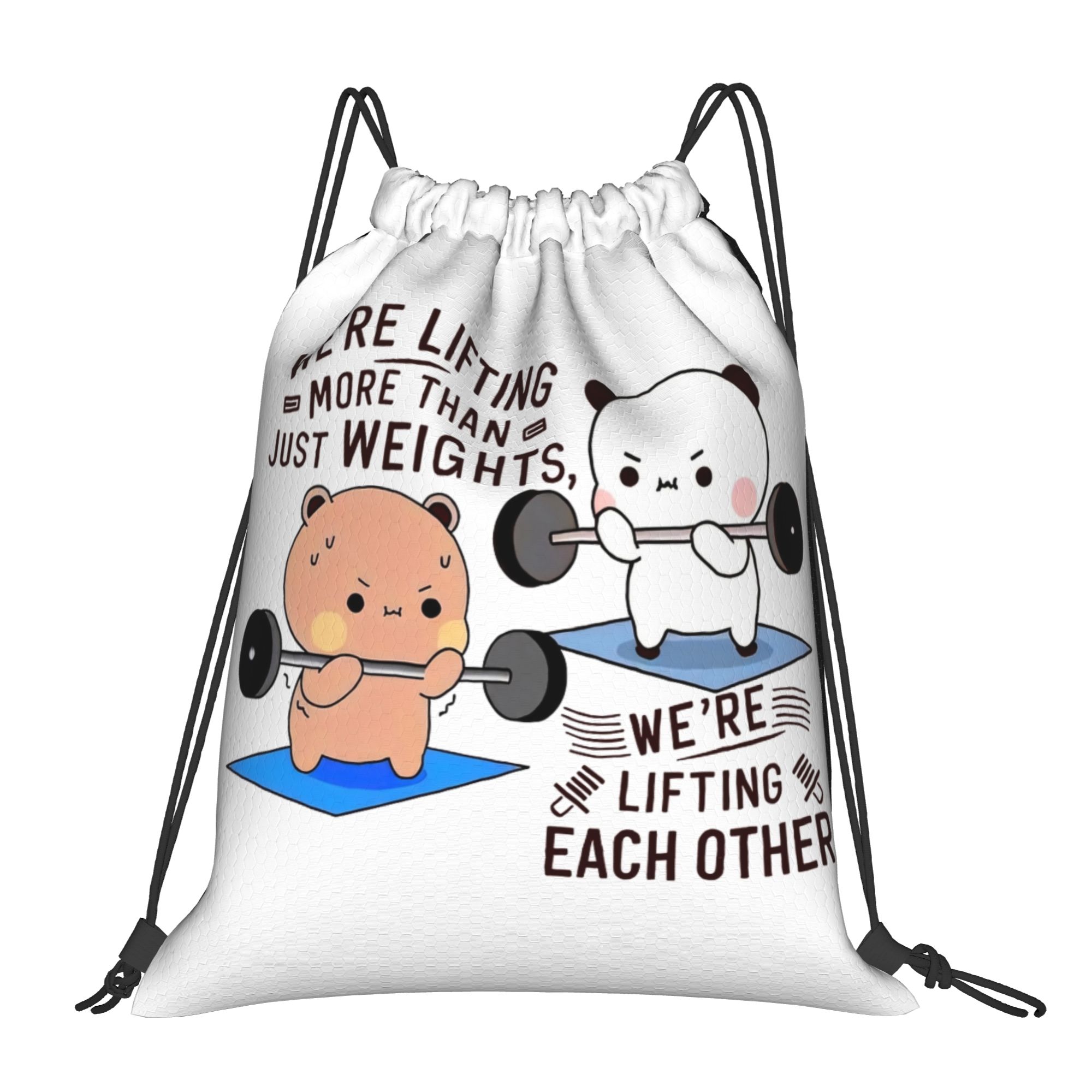 Bubu Dudu Lifting Each Other I - Drawstring Gym Bag のレビューと価格