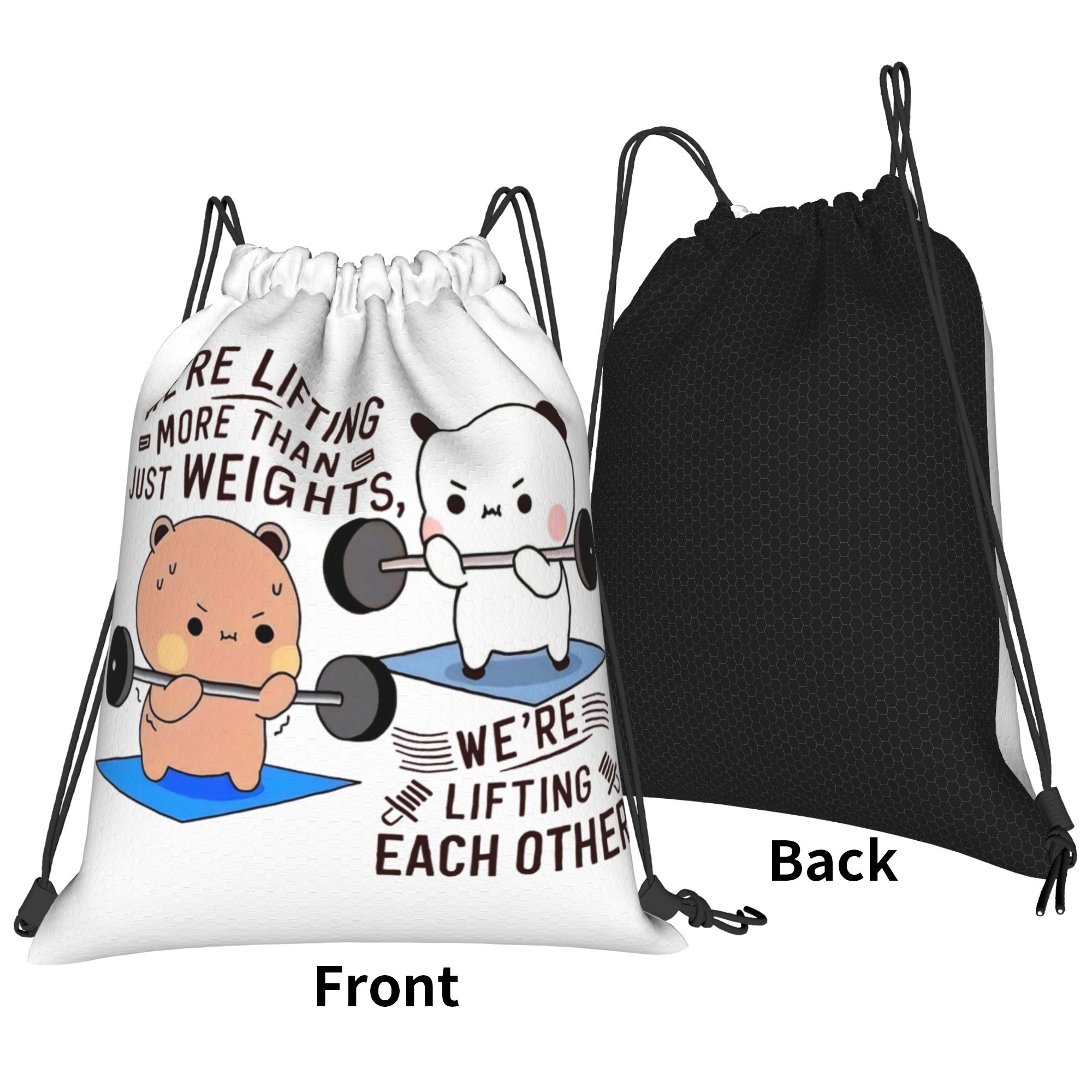 Bubu Dudu Lifting Each Other I - Drawstring Gym Bag のレビューと価格