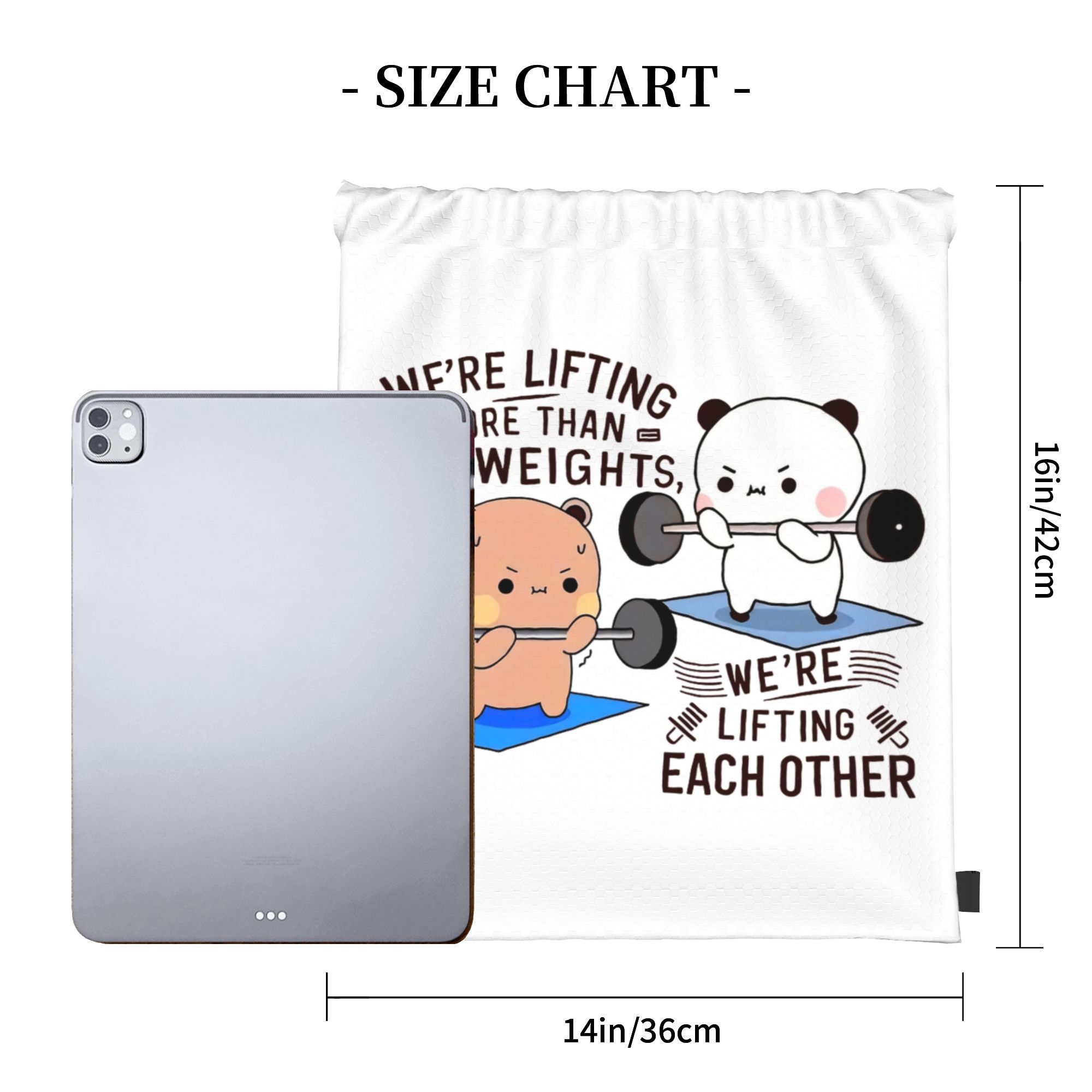 Bubu Dudu Lifting Each Other I - Drawstring Gym Bag のレビューと価格