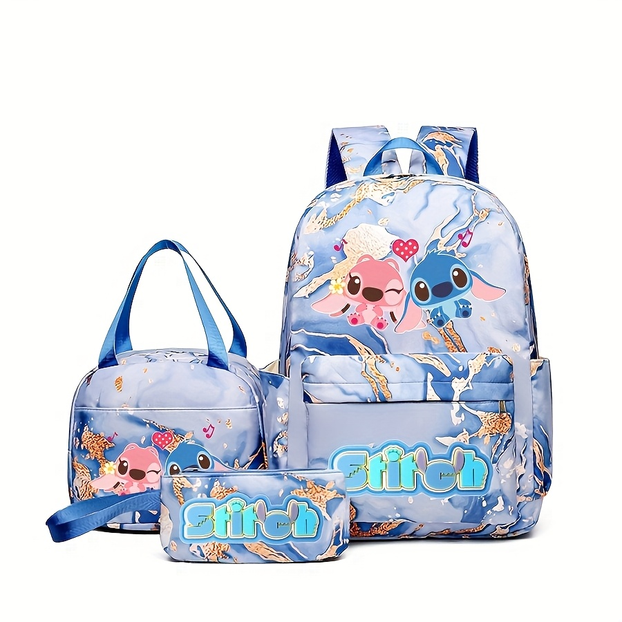 Stitch Series Cartoon Three Pi - Canvas Backpack Casual のレビューと価格
