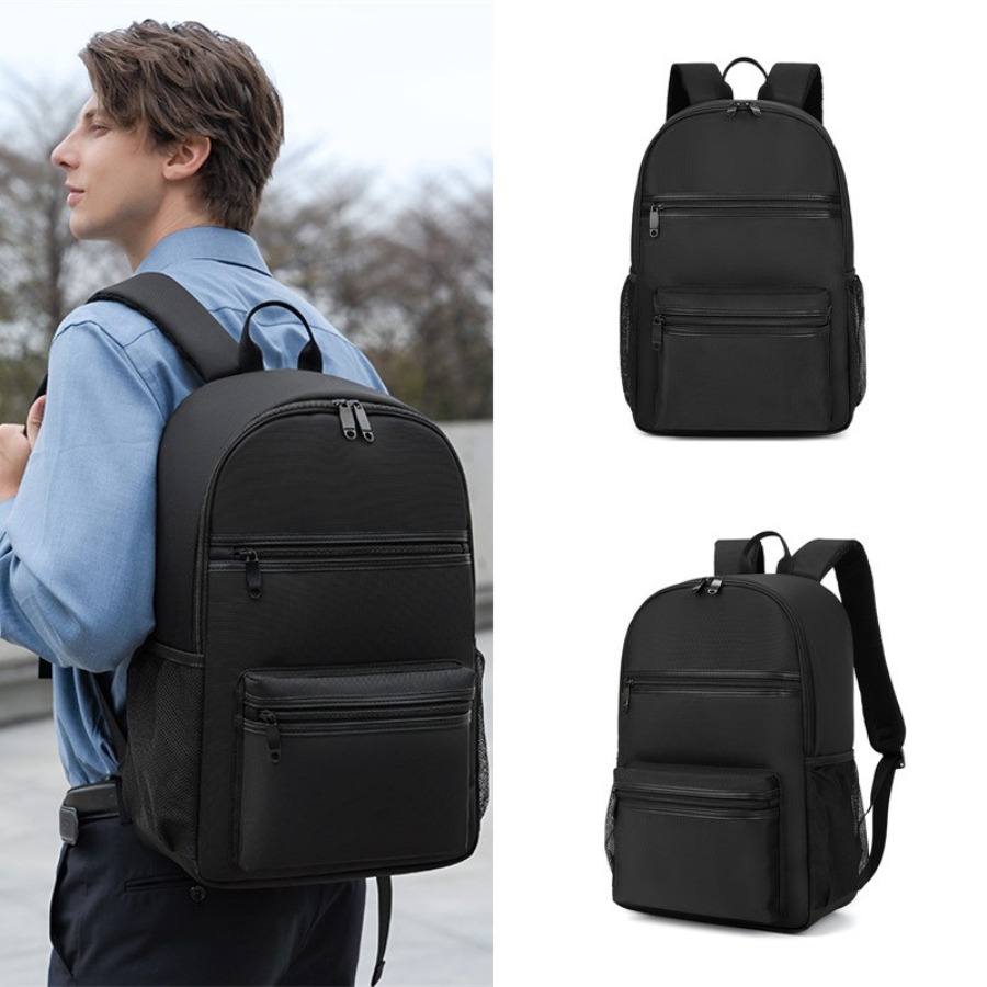 【New Arrival】Minimalist Black  - School Backpack Teen のレビューと価格