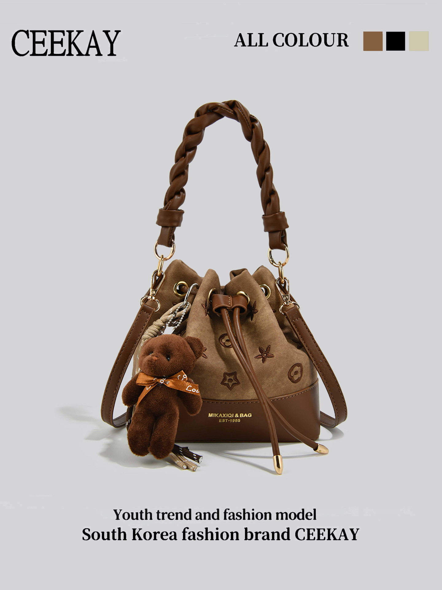 CEEKAY Vintage Drawstring Buck - Leather Backpack Vintage のレビューと価格