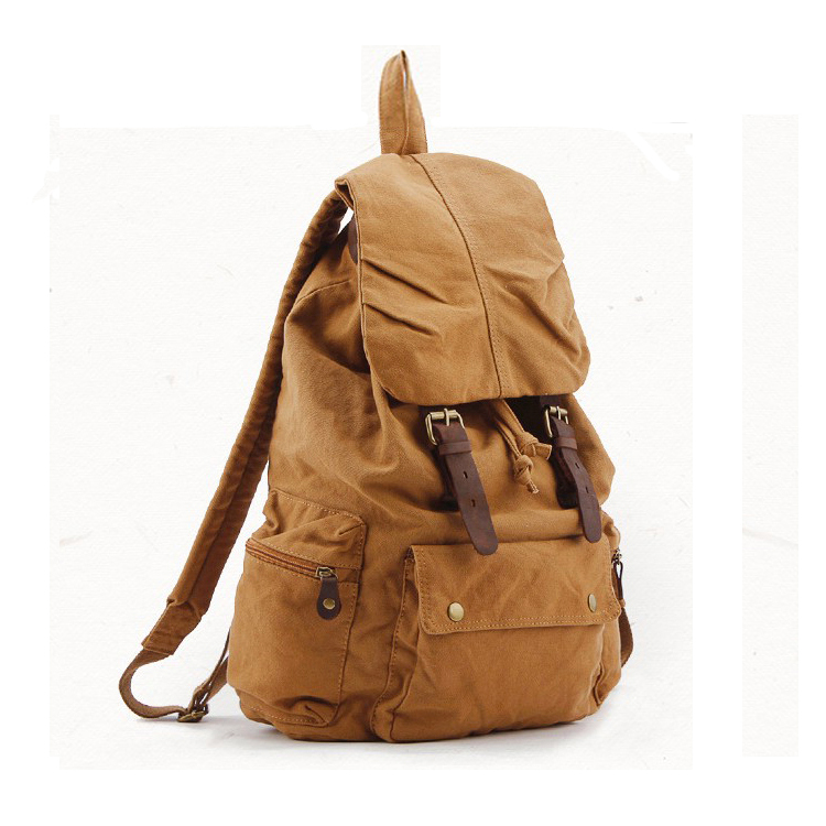 Fashion Vintage Leather milita - Rucksack Military Style のレビューと価格