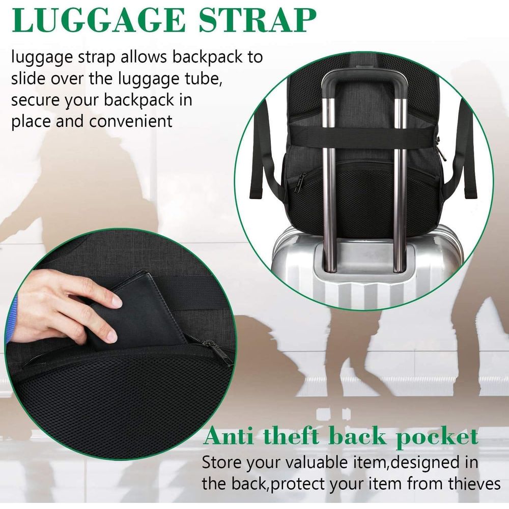 MATEIN BusinLaptop Backpack, 1 - Laptop Backpack 15.6 のレビューと価格