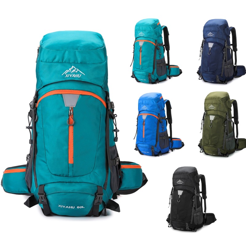 60L Camping Backpack Travel Ba - Rain Cover Backpack のレビューと価格