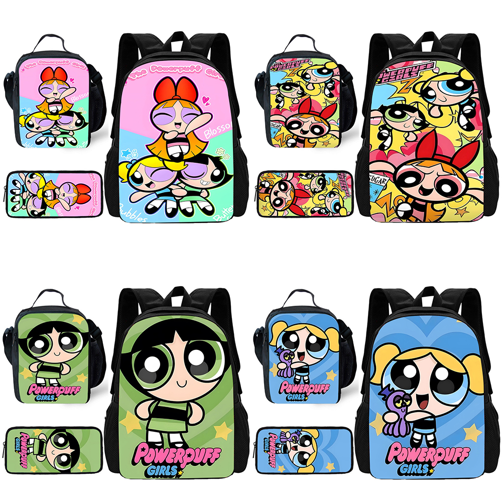 Child Cute Anime Powerpuffs Gi - School Backpack Teen のレビューと価格