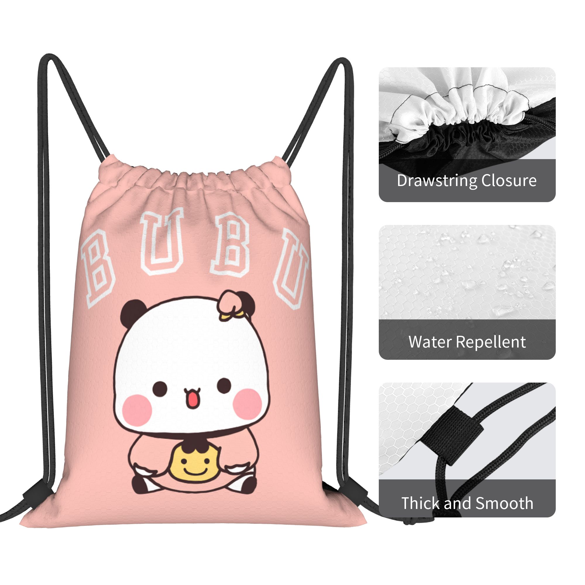 Bubu Dudu Cute Bear Drawstring - Drawstring Gym Bag のレビューと価格