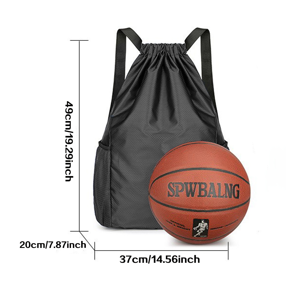 Black drawstring bag, gym back - Drawstring Gym Bag のレビューと価格