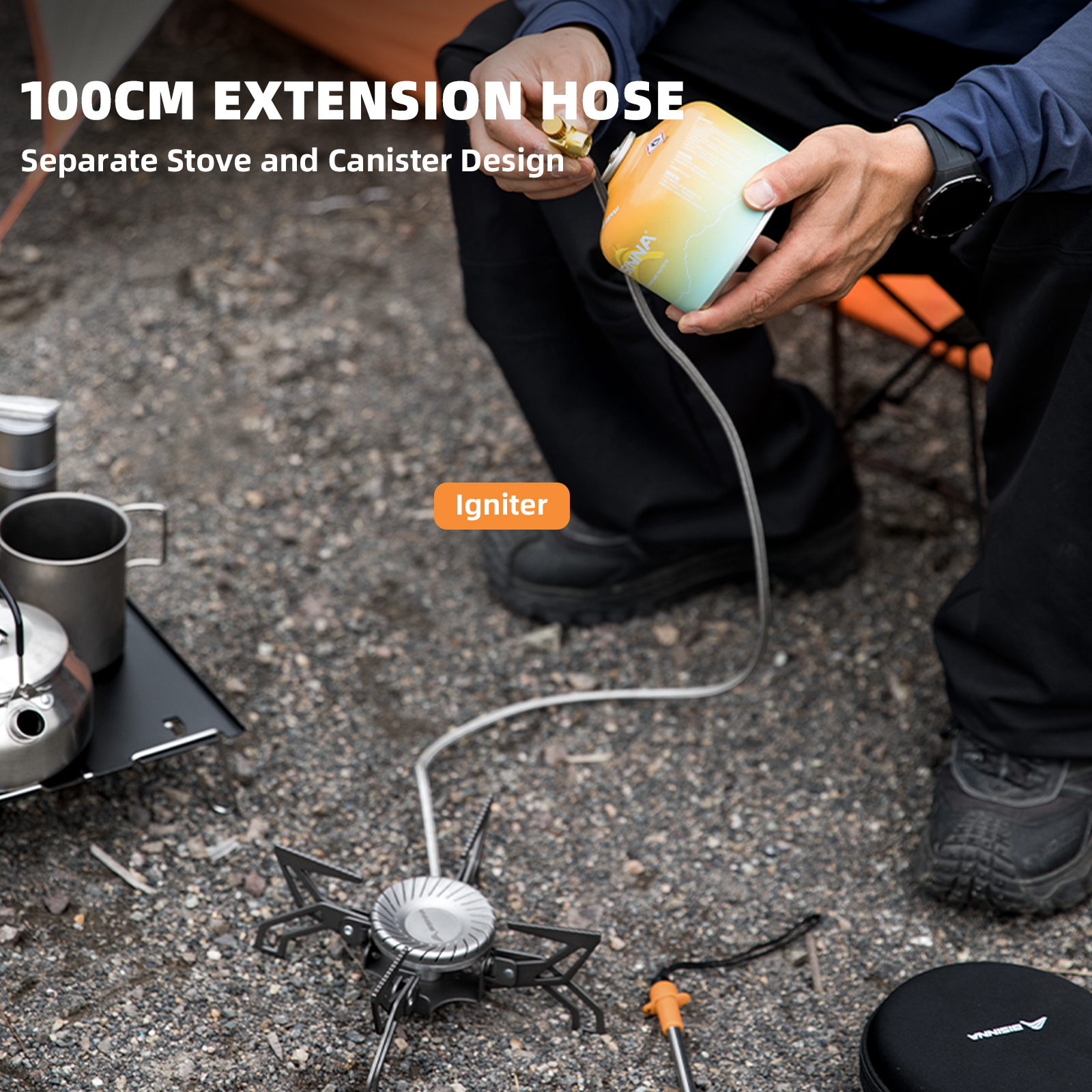 BISINNA Camping Stove 4000W Hi - Foldable Backpack Small のレビューと価格