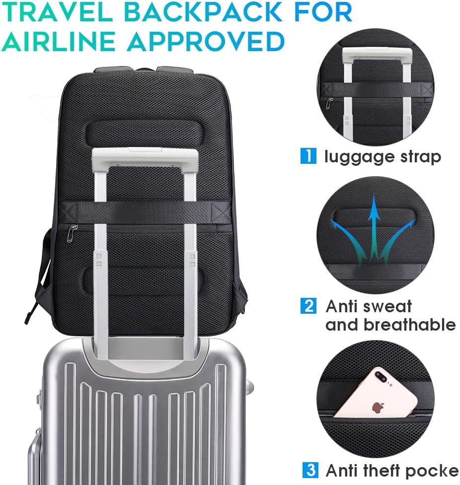 Waterproof Business Backpack w - Laptop Backpack 15.6 のレビューと価格