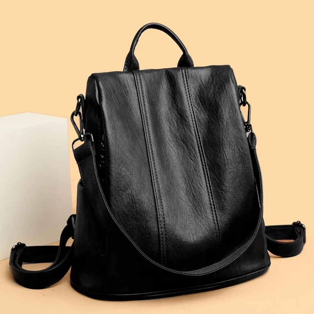 NEW Anti-theft Laptop Backpack - Leather Backpack Vintage のレビューと価格