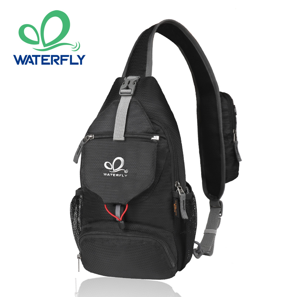 WATERFLY Chest Bag Shoulder Sm - Sling Backpack Shoulder のレビューと価格
