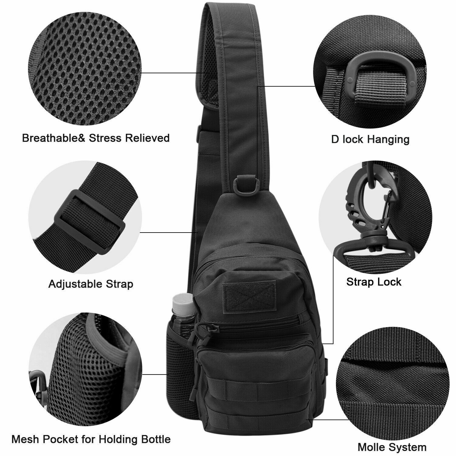 Tactical Sling Crossbody Backp - Sling Backpack Shoulder のレビューと価格