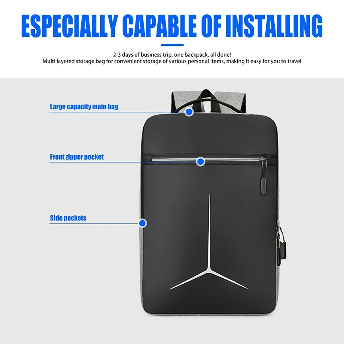 Fashion Anti Theft USB Waterpr - Travel Backpack Anti Theft のレビューと価格
